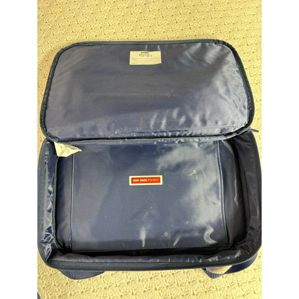 Pyrex Portables Insulated Tote Casserole Dish Hot Pack & Lid 2.2 qt #233-S